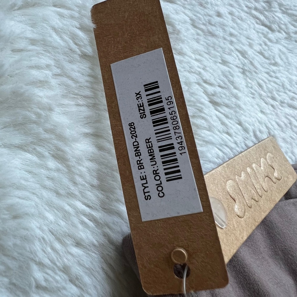 SKIMS Women's Fits Everybody Bandeau Bra Umber Brown BR-BND-2026 Size 3X NWT - Picture 7 of 9